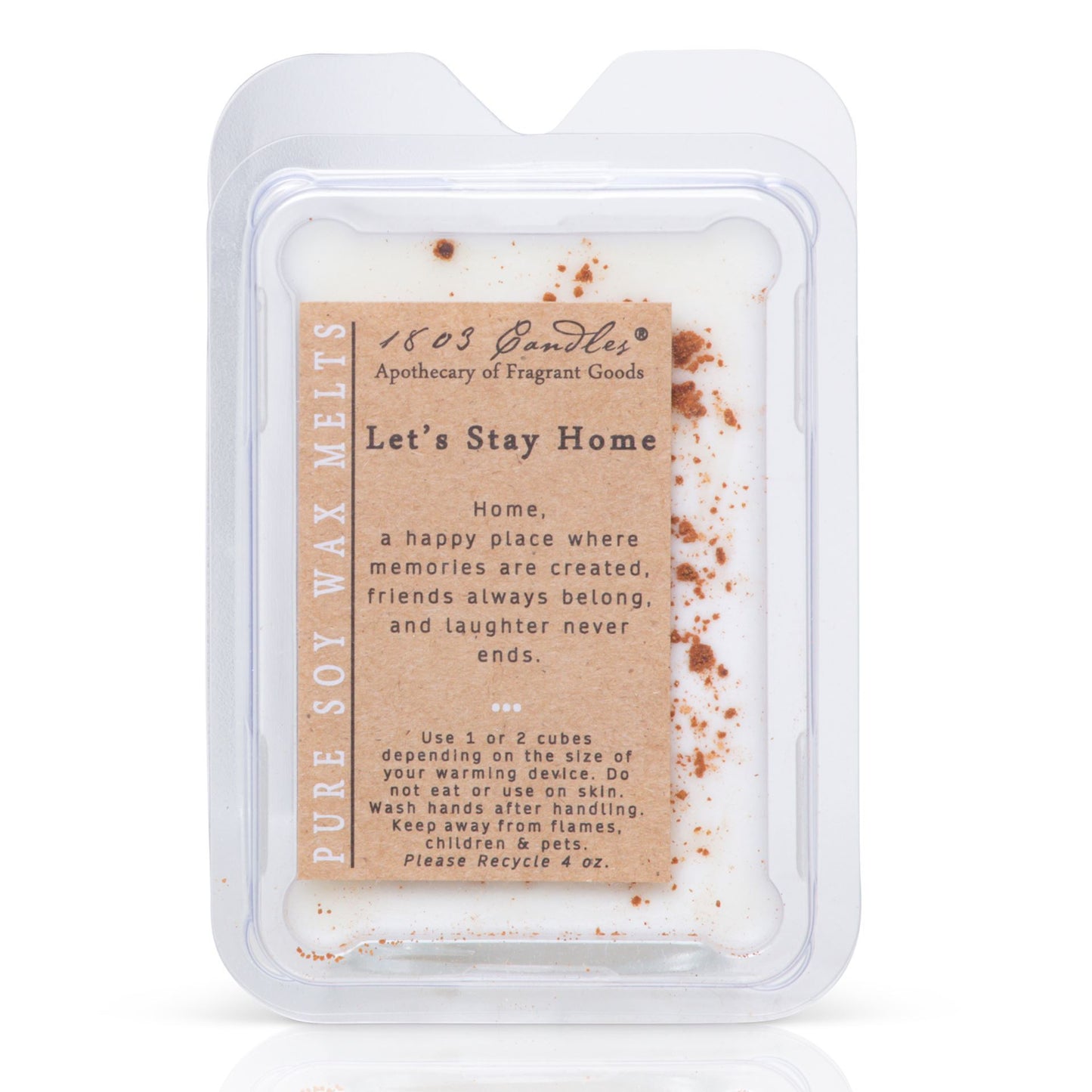 1803 let's stay home candle