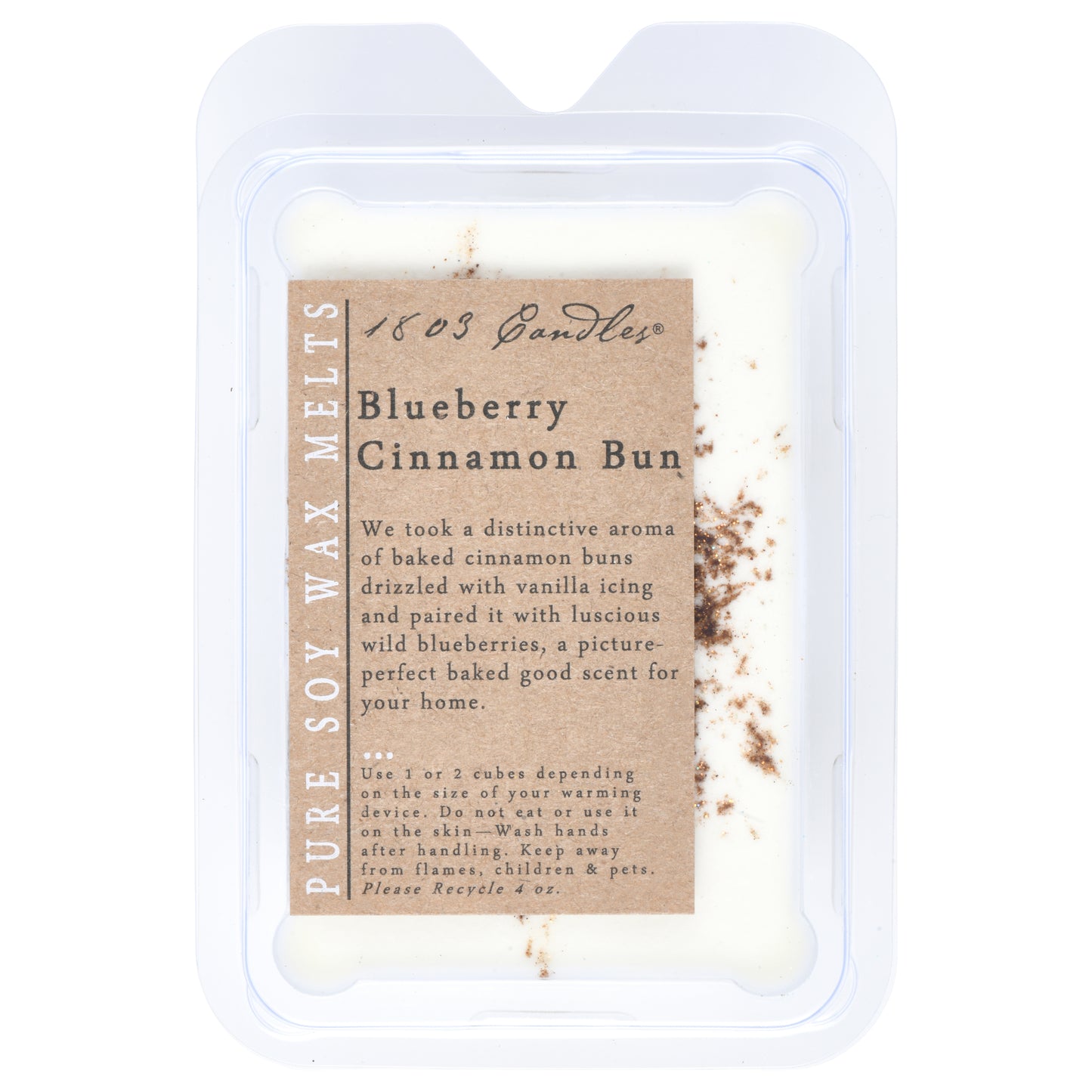 1803 Blueberry Cinnamon Bun Candle