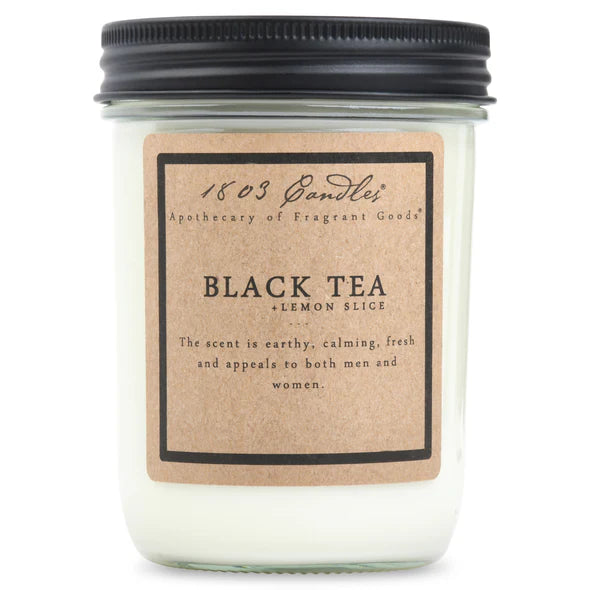 I803 Black Tea & Lemon Slice Candle 14oz. Jar Candle