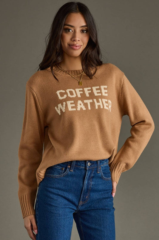 Lt. Brown Coffee Weather Sweater