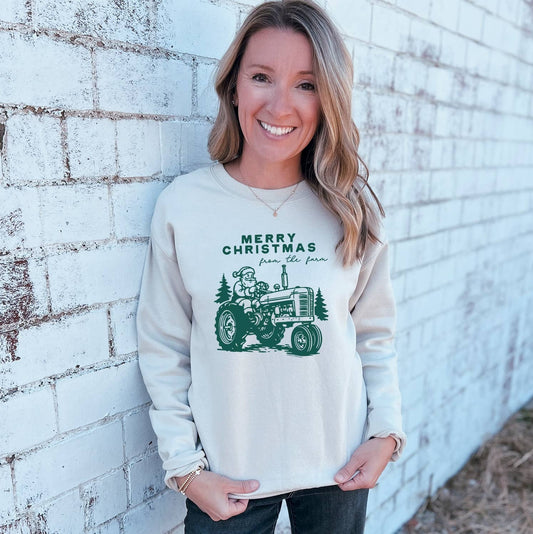 MERRY CHRISTMAS FARM - Graphic SWEATSHIRT