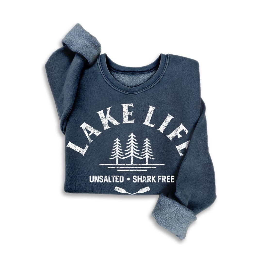 Lake Life Unsalted, Shark Free Mineral Sweatshirts
