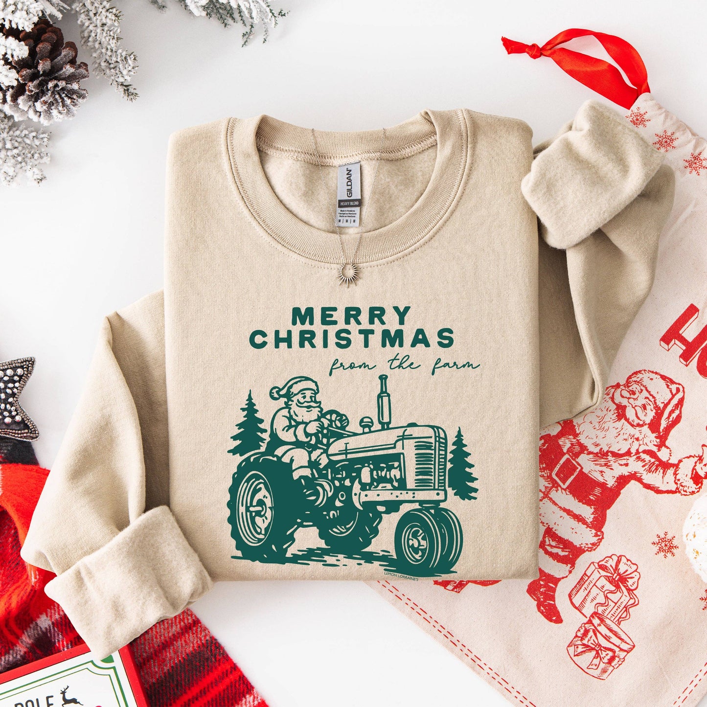MERRY CHRISTMAS FARM - Graphic SWEATSHIRT