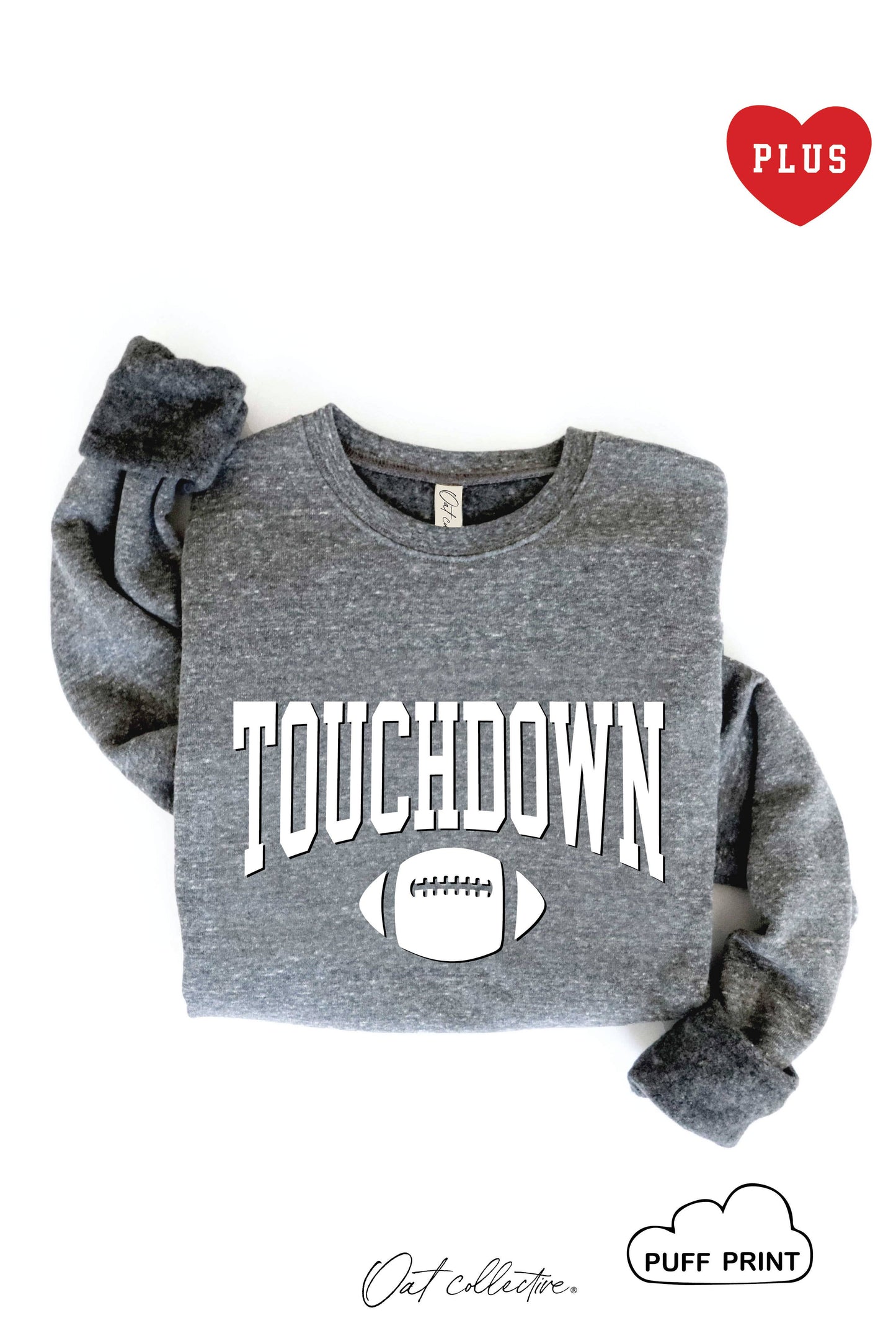 PLUS TOUCHDOWN PUFF Plus Graphic Sweatshirt