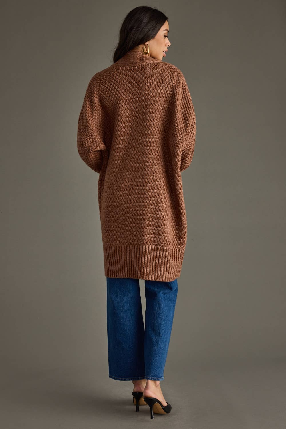 Brown Knit Cardigan