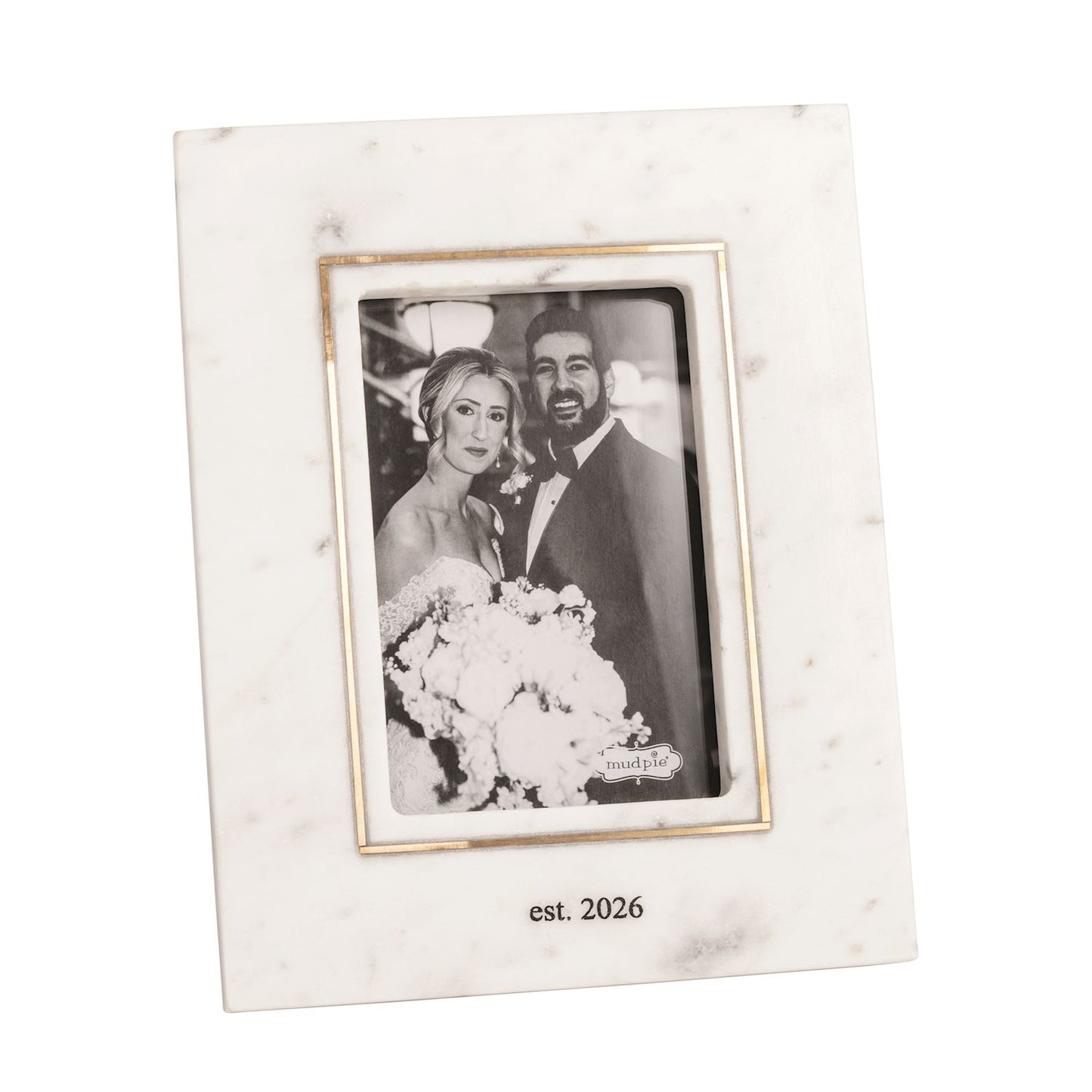 Est. 2026 Gold Inlay Marble Frame