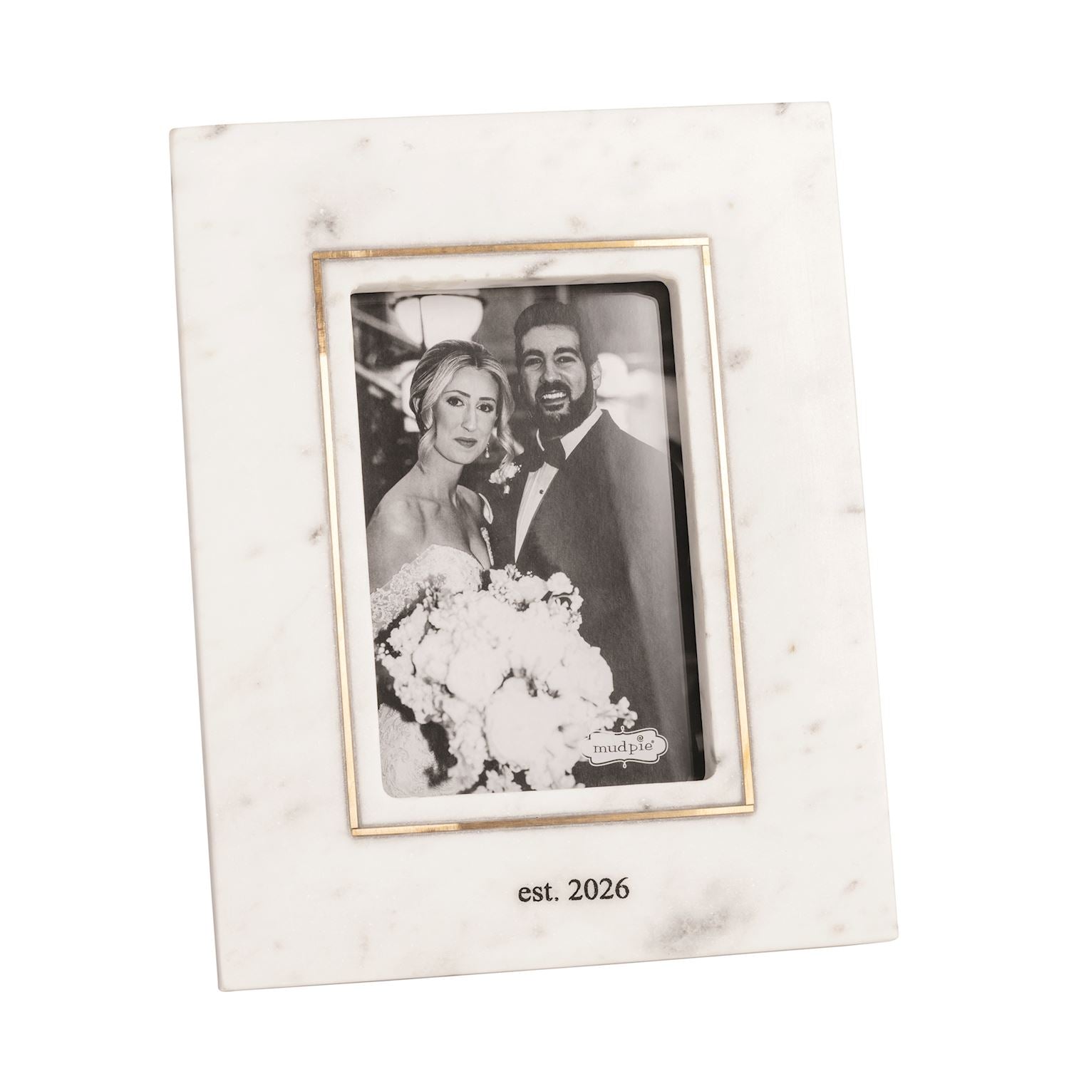 Est. 2026 Gold Inlay Marble Frame