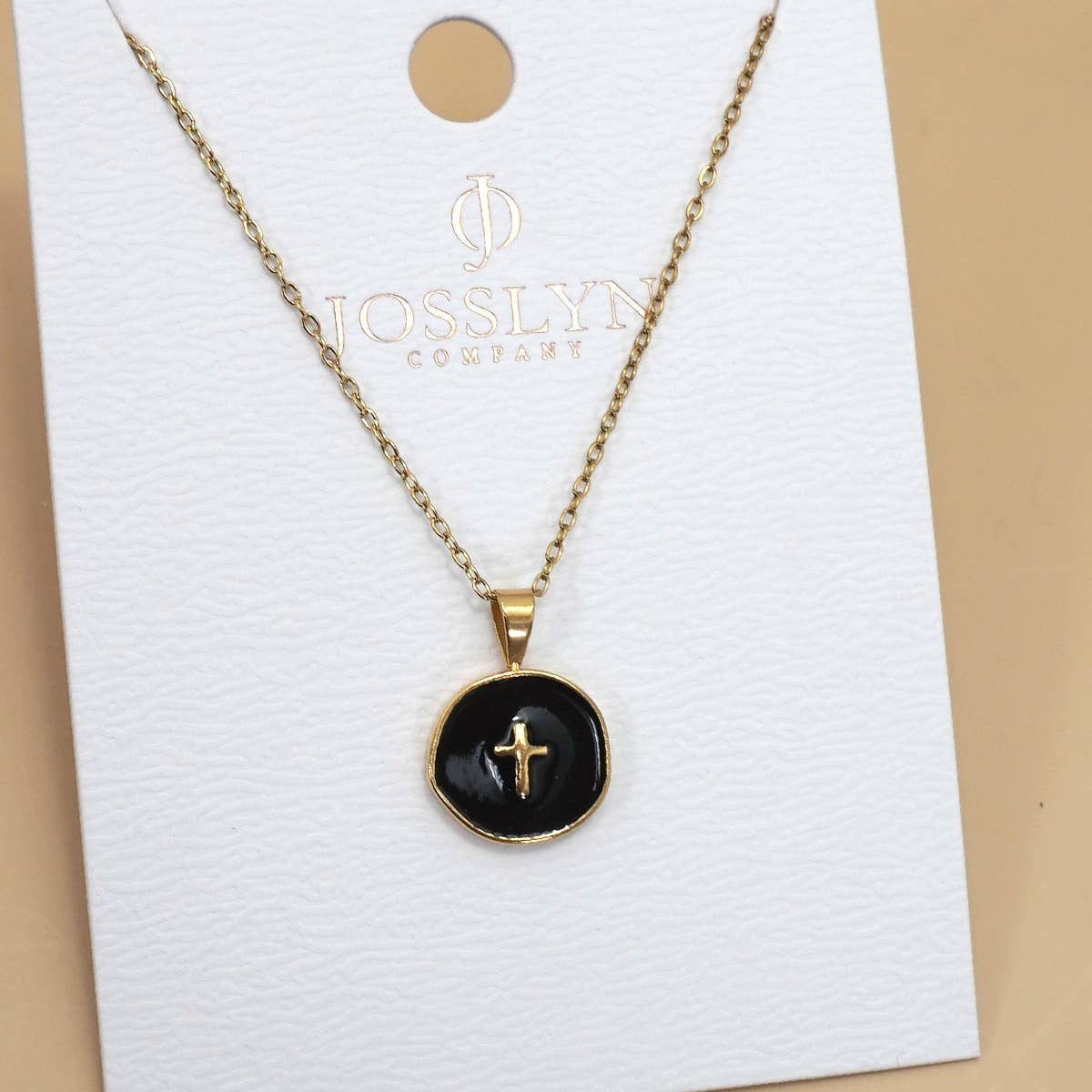 18K Stainless Steel Tarnish Free Cross Necklace