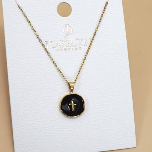 18K Stainless Steel Tarnish Free Cross Necklace
