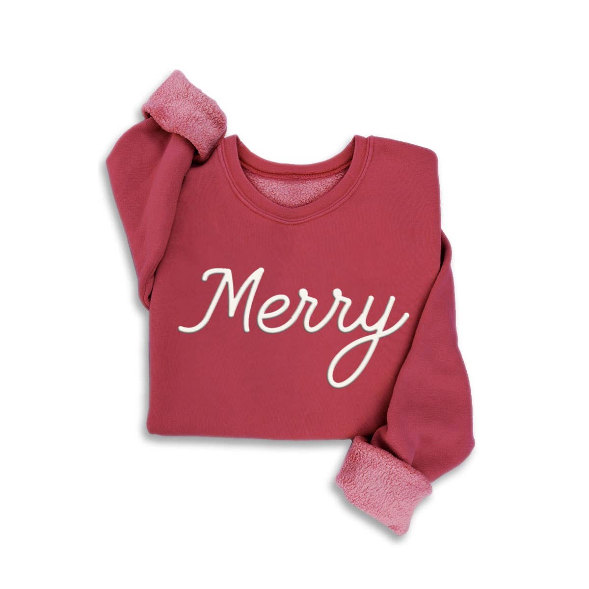 MERRY PUFF PRINT MINERAL SWEATSHIRT MINERAL SCARLETTE RED