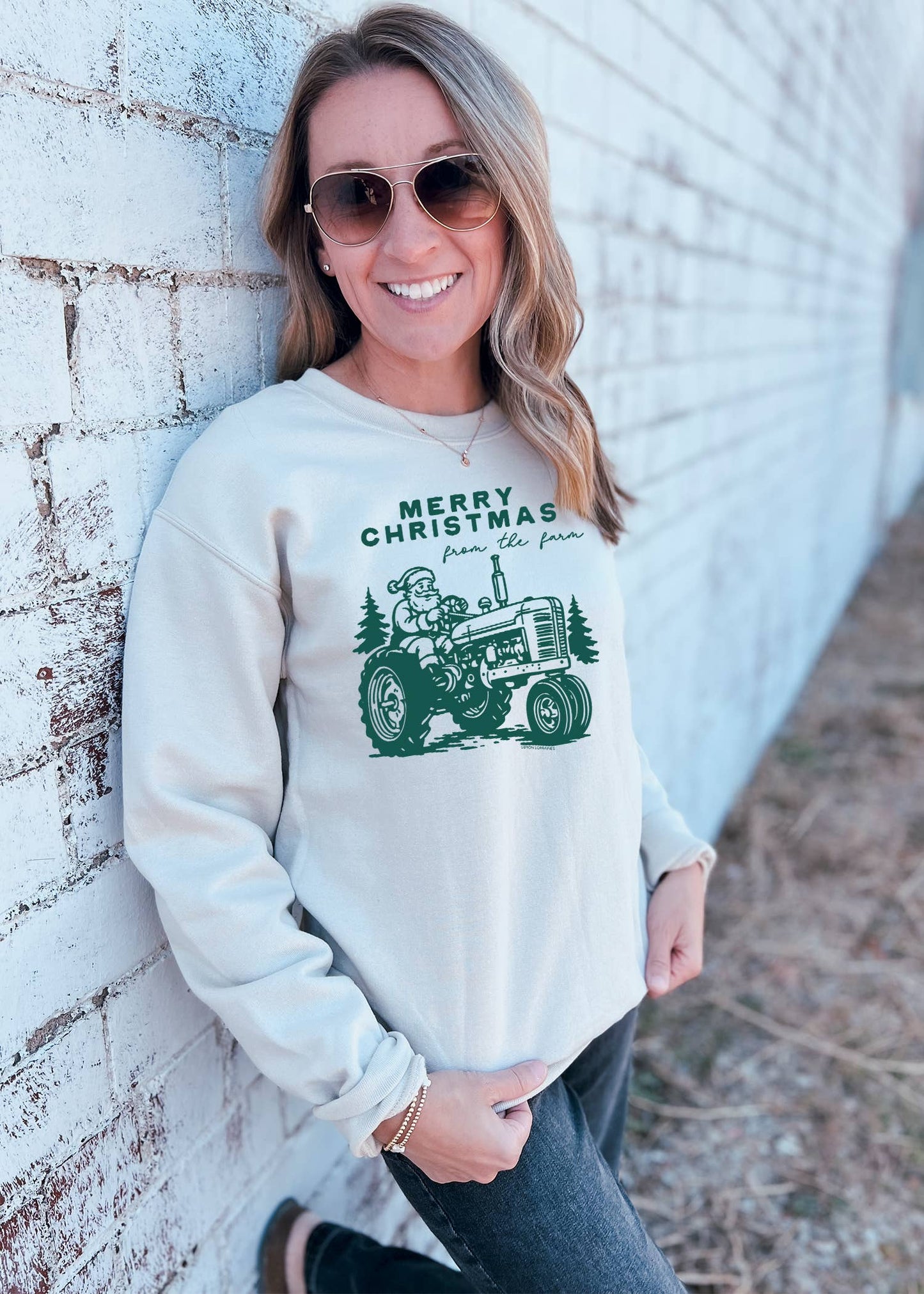 MERRY CHRISTMAS FARM - Graphic SWEATSHIRT