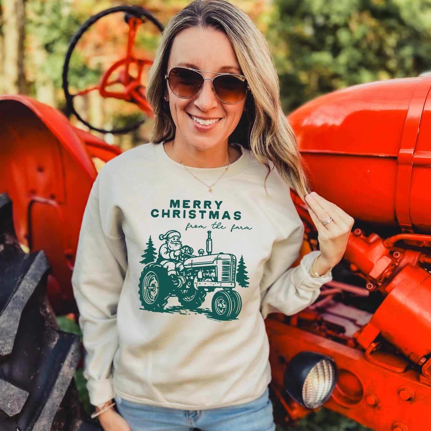 MERRY CHRISTMAS FARM - Graphic SWEATSHIRT