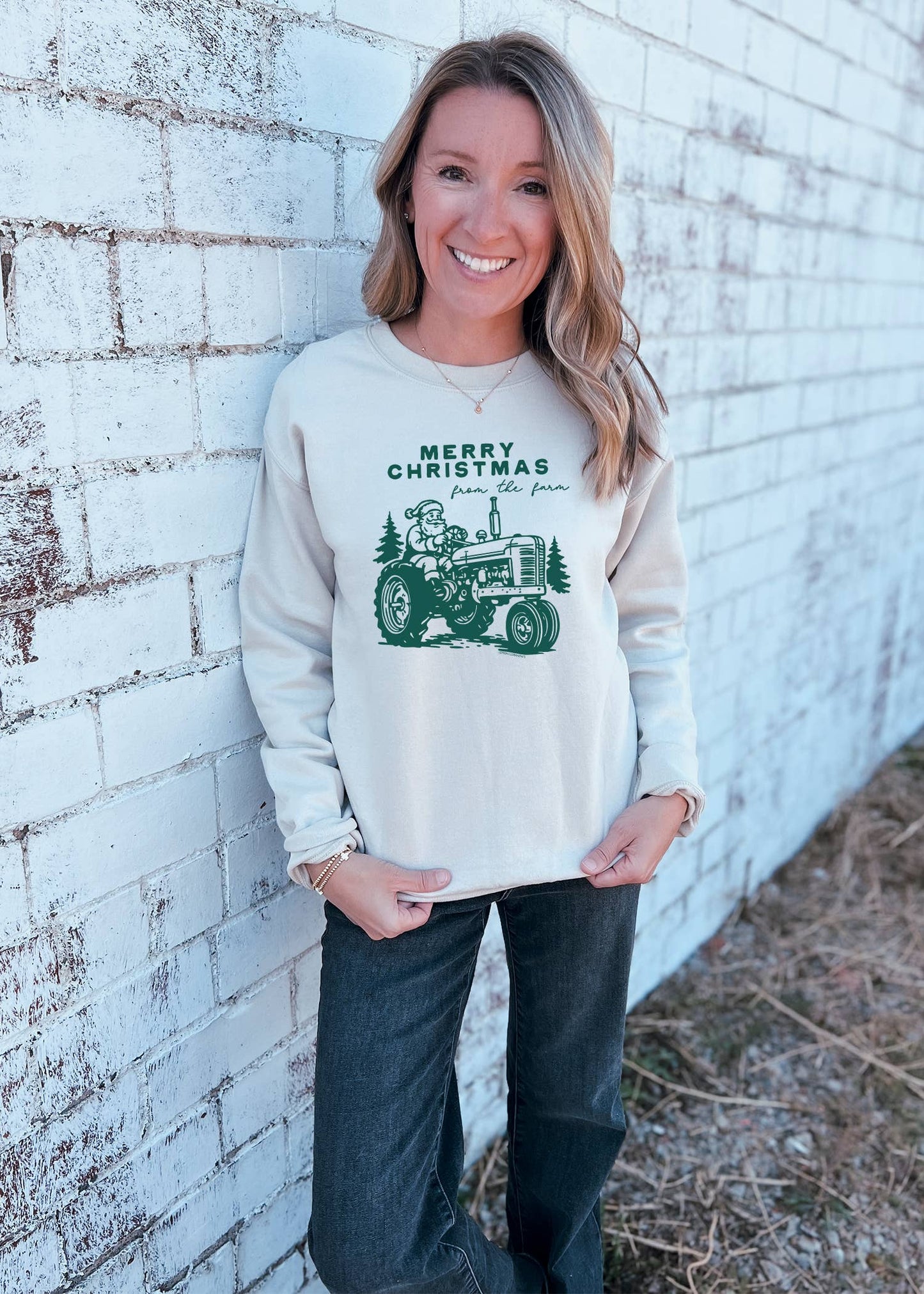 MERRY CHRISTMAS FARM - Graphic SWEATSHIRT