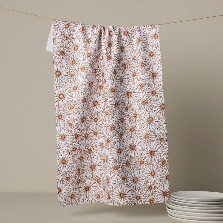 Daisy Trail Tea Towel
