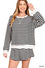 Striped rib banded Set