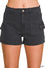 Utility pocket denim shorts