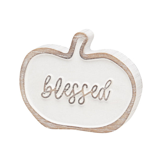 Blessed carved pumpkin