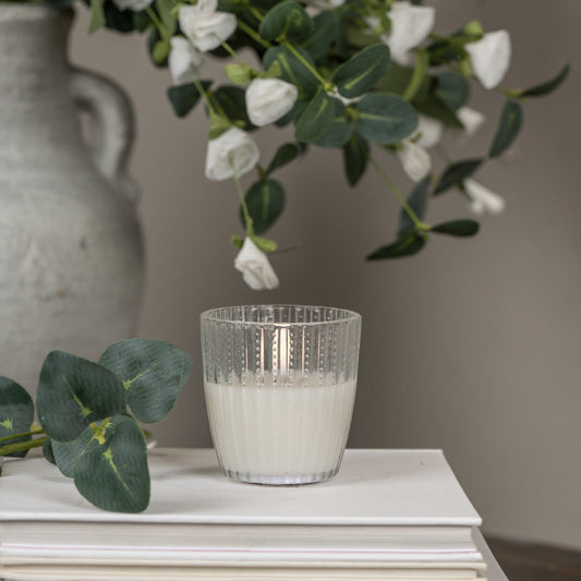 3" Beaded Glass 3D Flame Candle