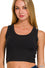 SCOOP NECK CROPPED TANK TOP