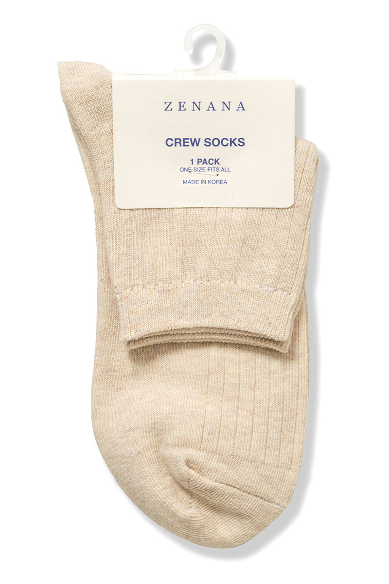 Cotton Crew Sock