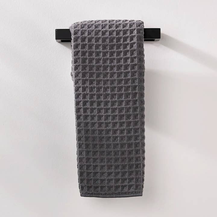 Charcoal Waffle Hand Towel