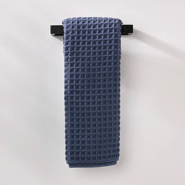 Midnight Blue Waffle Hand Towel
