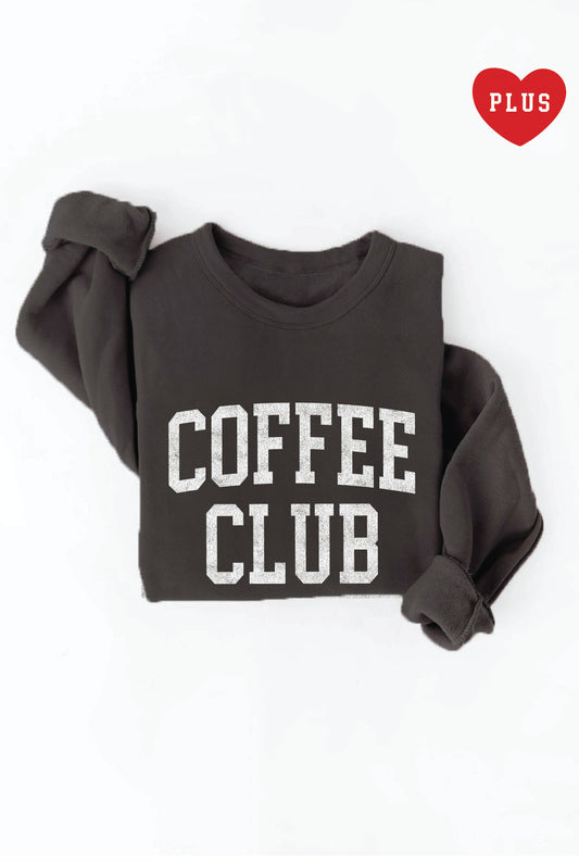 COFFEE CLUB Plus Graphic Sweatshirt