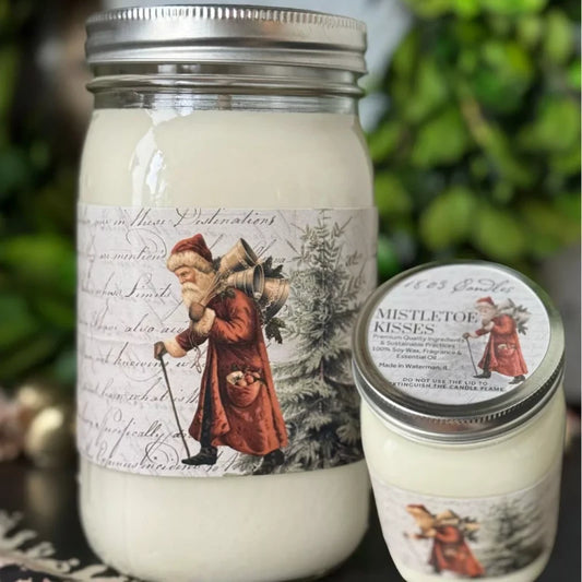 1803 mistletoe kisses 32oz candle