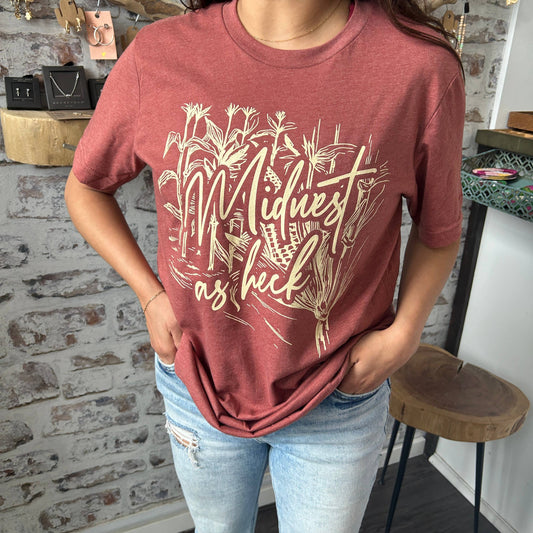 Midwest As Heck Graphic Tee