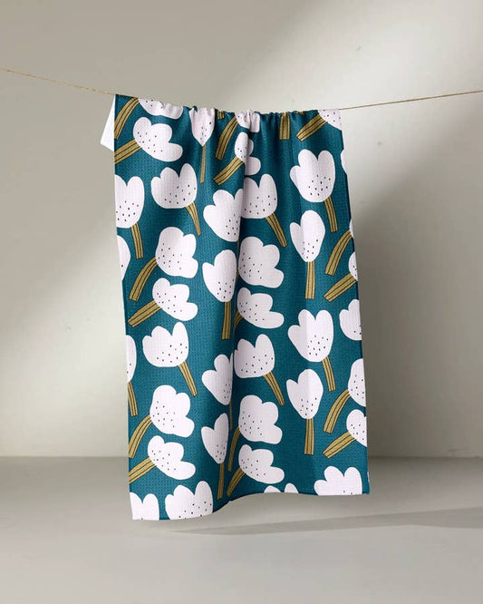 Tulips Tea Towel