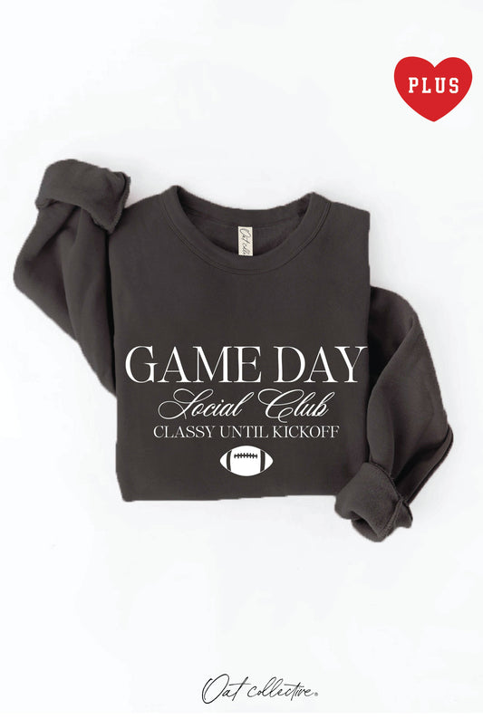 GAME DAY SOCIAL CLUB Plus Graphic Sweatshirt