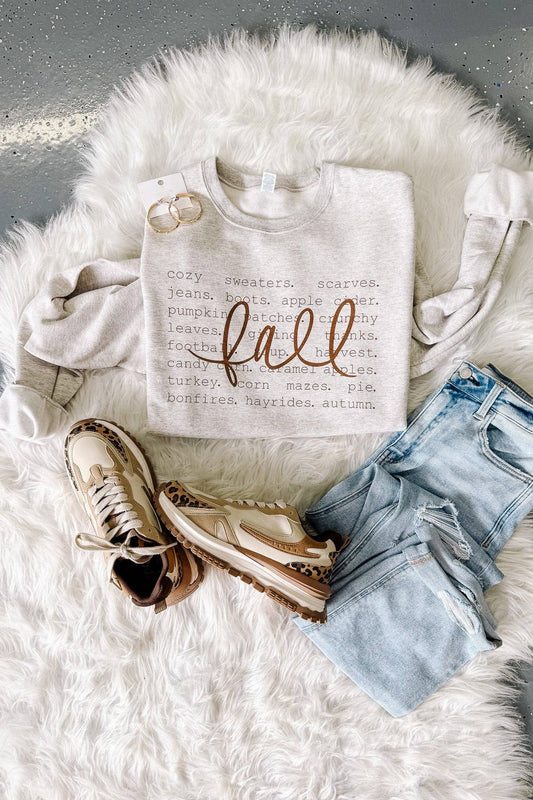 Falling For Fall Graphic Sweatshirt
