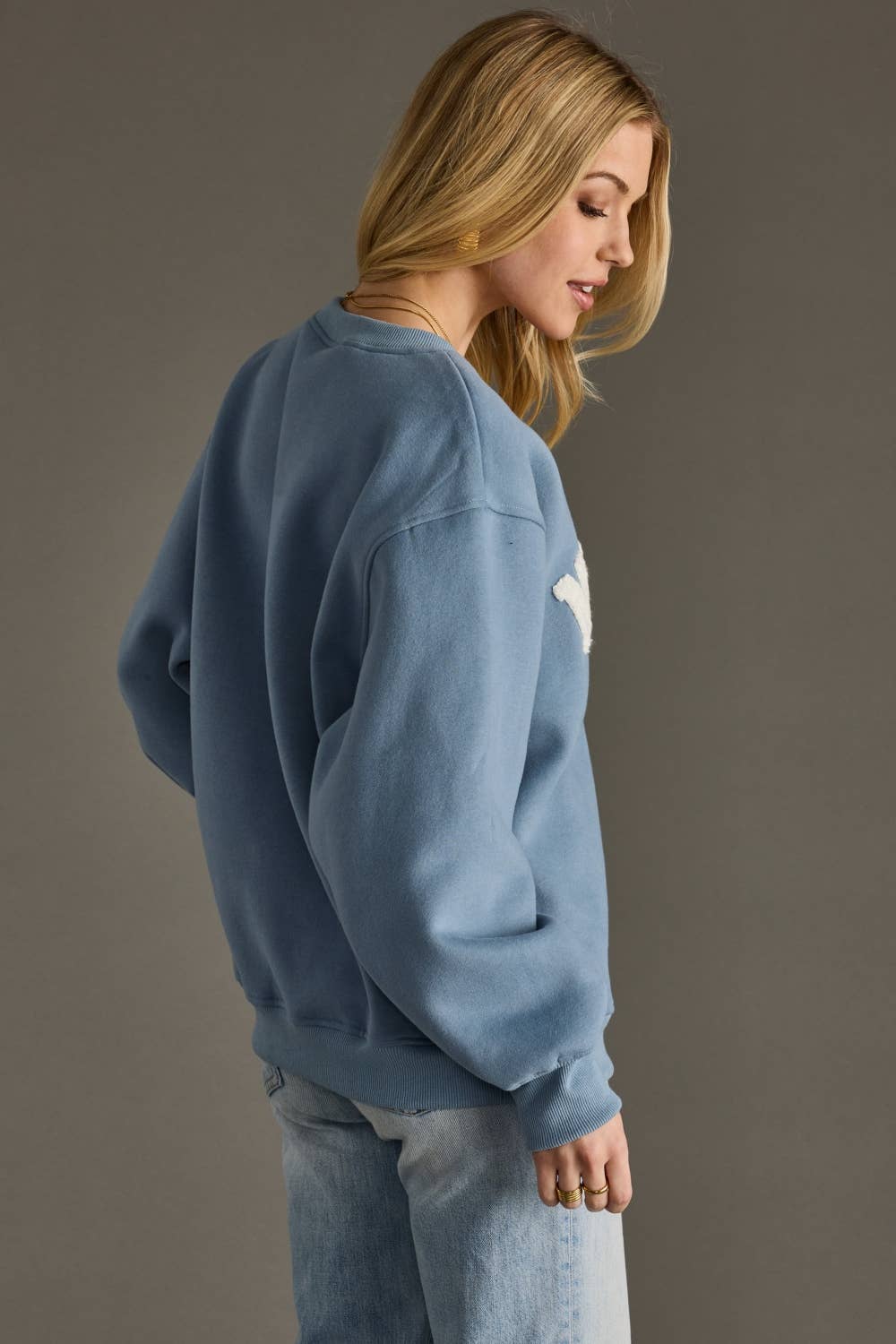 Dusty Blue & Tan Midwest Sweatshirt