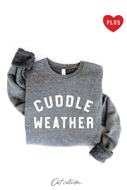 PLUS CUDDLE WEATHER Graphic Sweatshirt DARK GREY