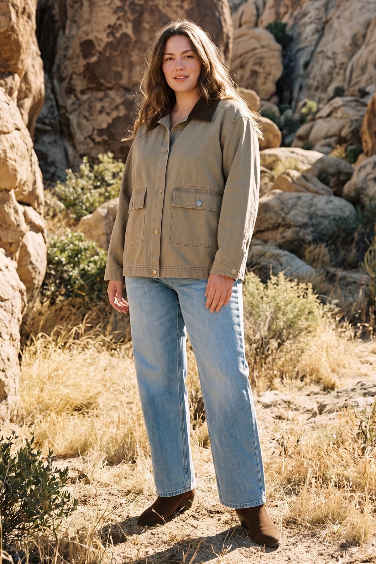 Washed Twill Barn Jacket - Tawny