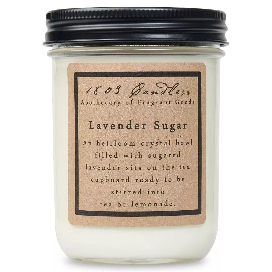 1803 lavender and sugar candle