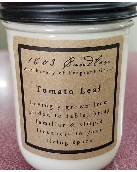 1803 tomato leaf candle