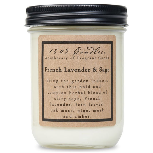 1803 French Lavender & Sage Candle 14oz