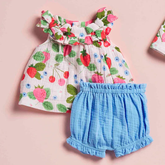 Berry Patch Pinafore Set 1