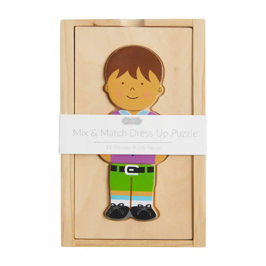 MUD PIE BOY BOXED DRESS UP WOOD TOY