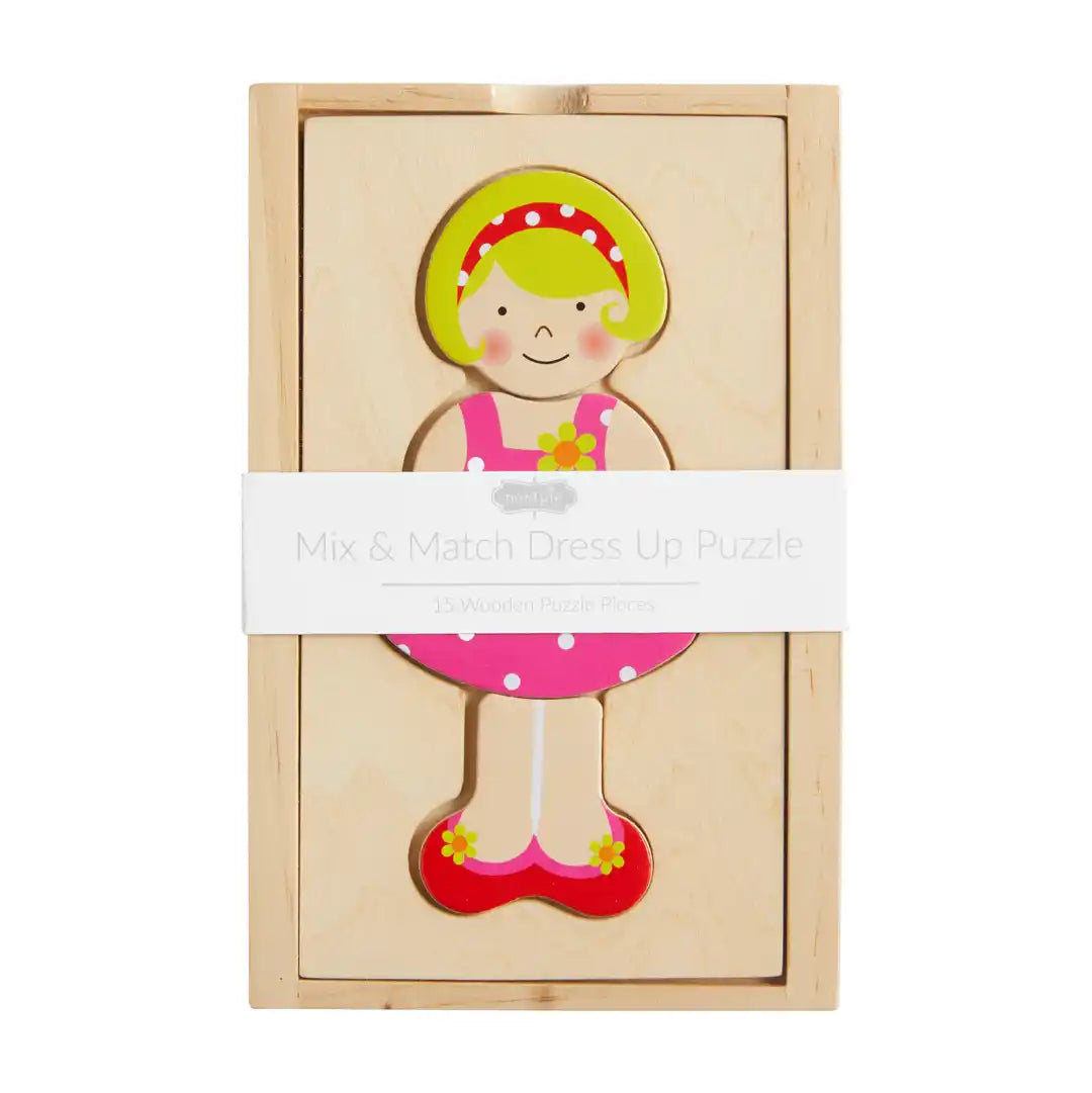 GIRL DRESS UP WOOD PUZZLE