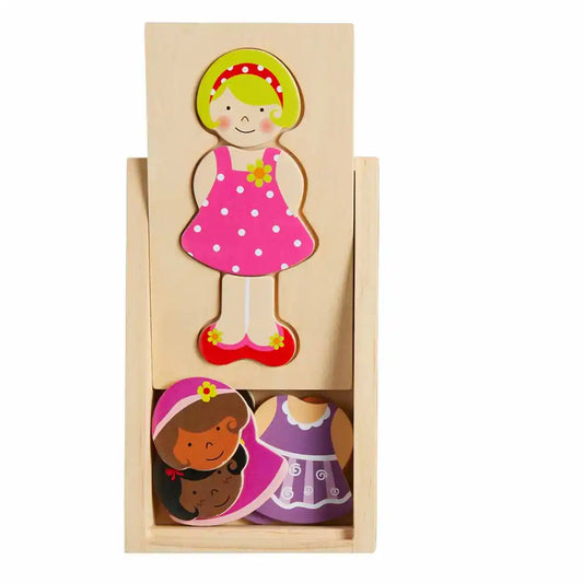 GIRL DRESS UP WOOD PUZZLE