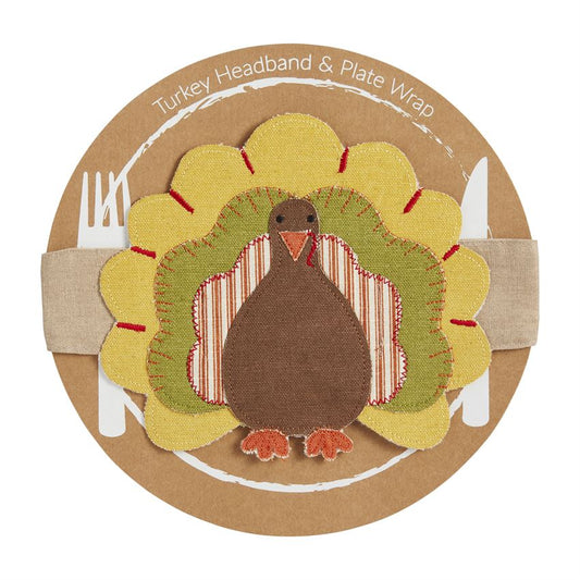 Yellow Turkey Headband/Plate Wrap