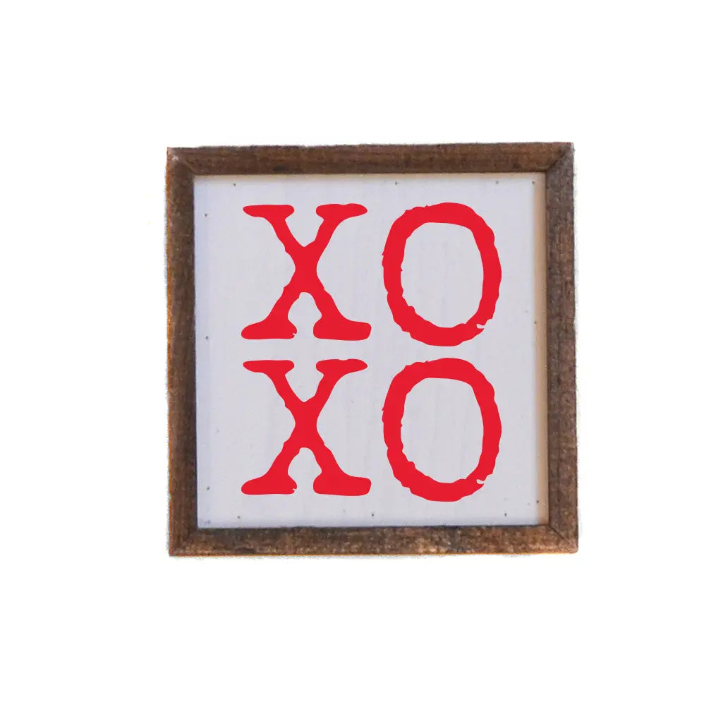 6X6 XOXO Sign (red)-