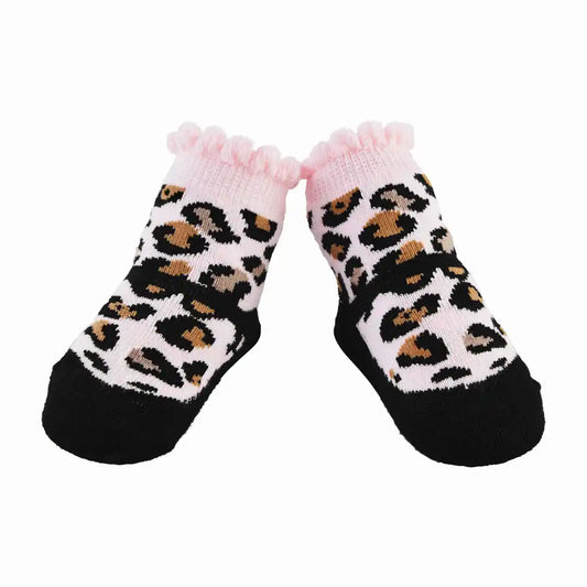 Black Leopard Socks