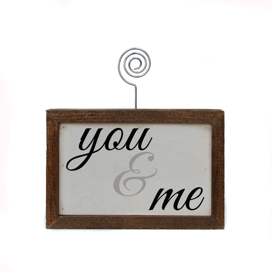 Picture Frame Block - You & Me