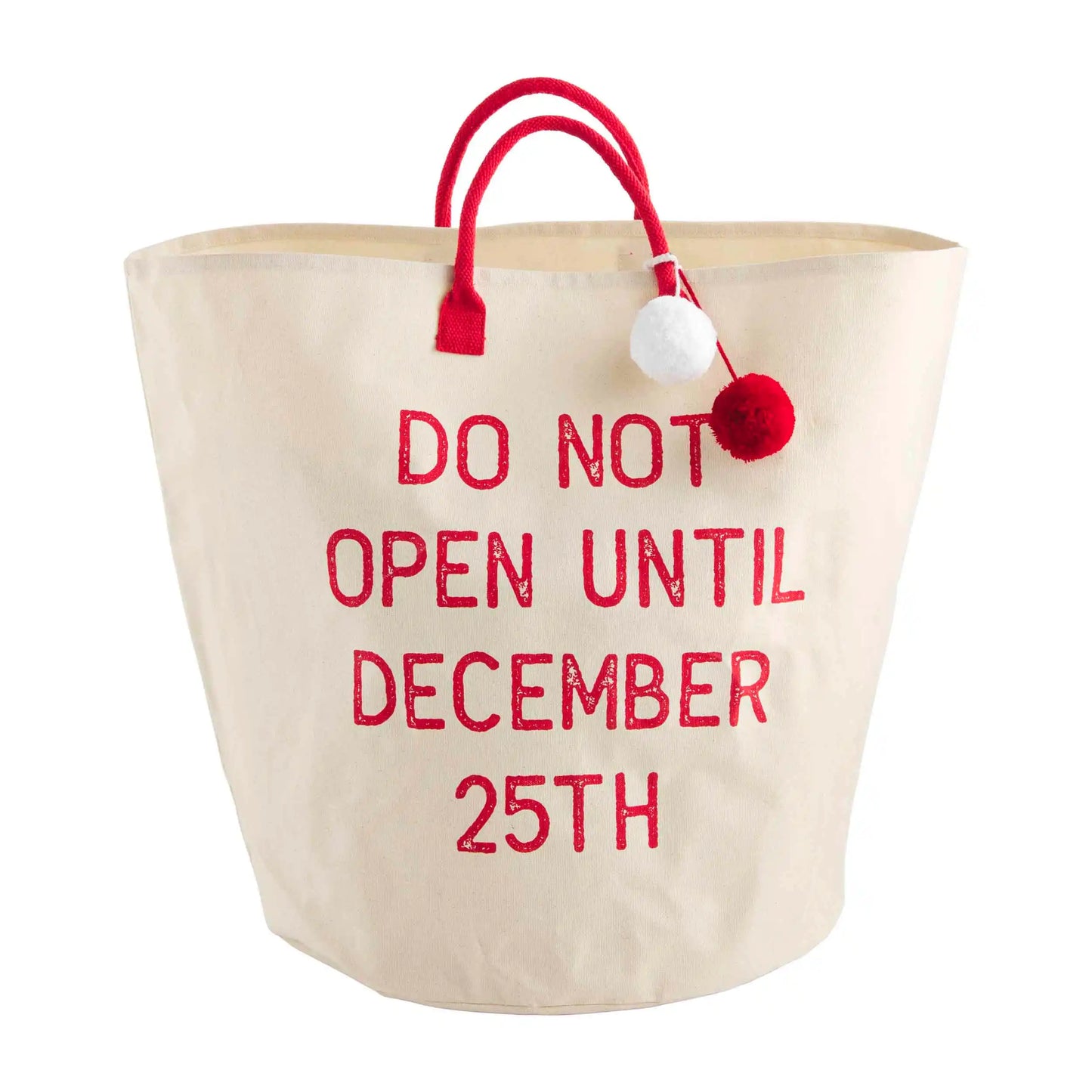 DO NOT OPEN CHRISTMAS TOTE
