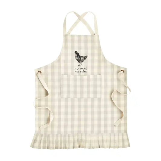ROOSTER RUFFLE APRON
