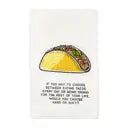 EATING TACOS HAND TOWEL