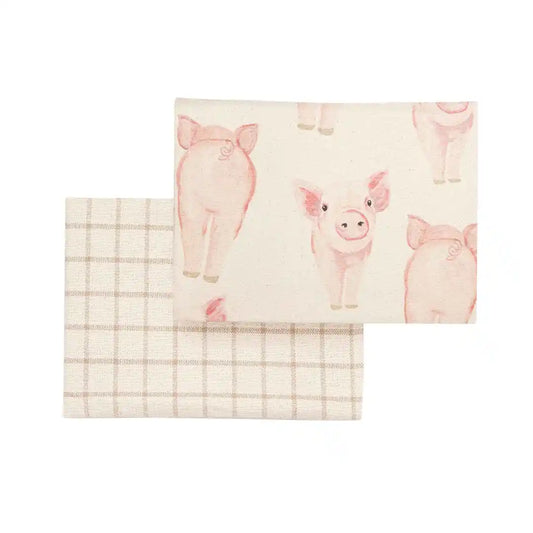 PIG FARM ANIMAL TOWEL SET